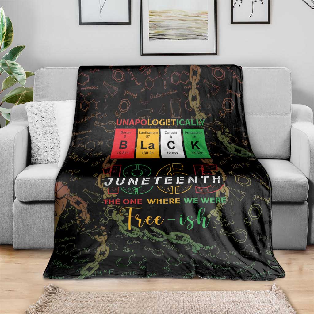 Juneteenth 1865 Blanket Unapologetically Black
