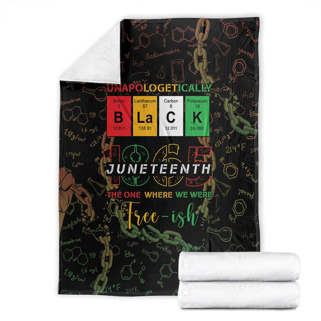 Juneteenth 1865 Blanket Unapologetically Black