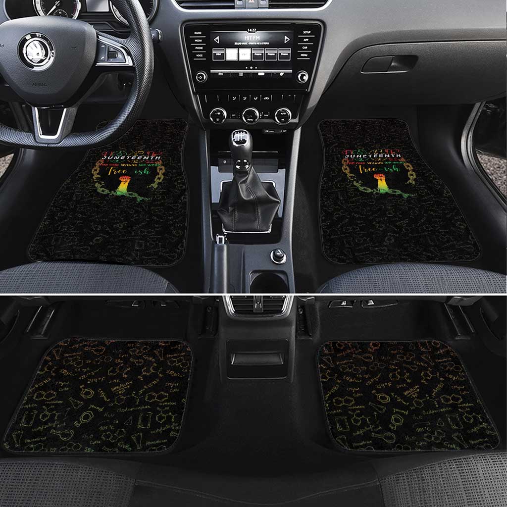 Juneteenth 1865 Car Mats Unapologetically Black