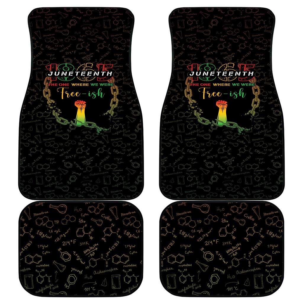 Juneteenth 1865 Car Mats Unapologetically Black