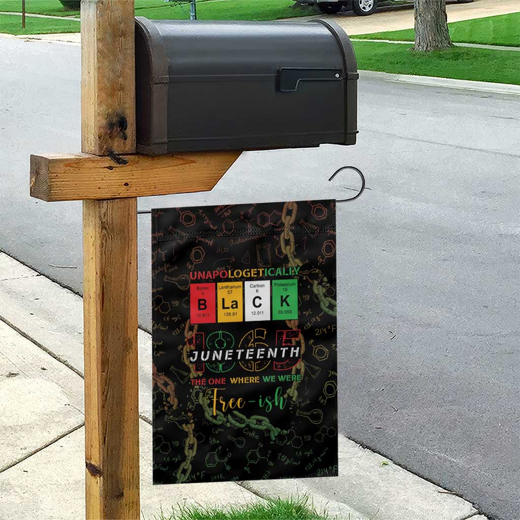 Juneteenth 1865 Garden Flag Unapologetically Black