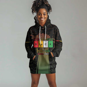 Juneteenth 1865 Hoodie Dress Unapologetically Black