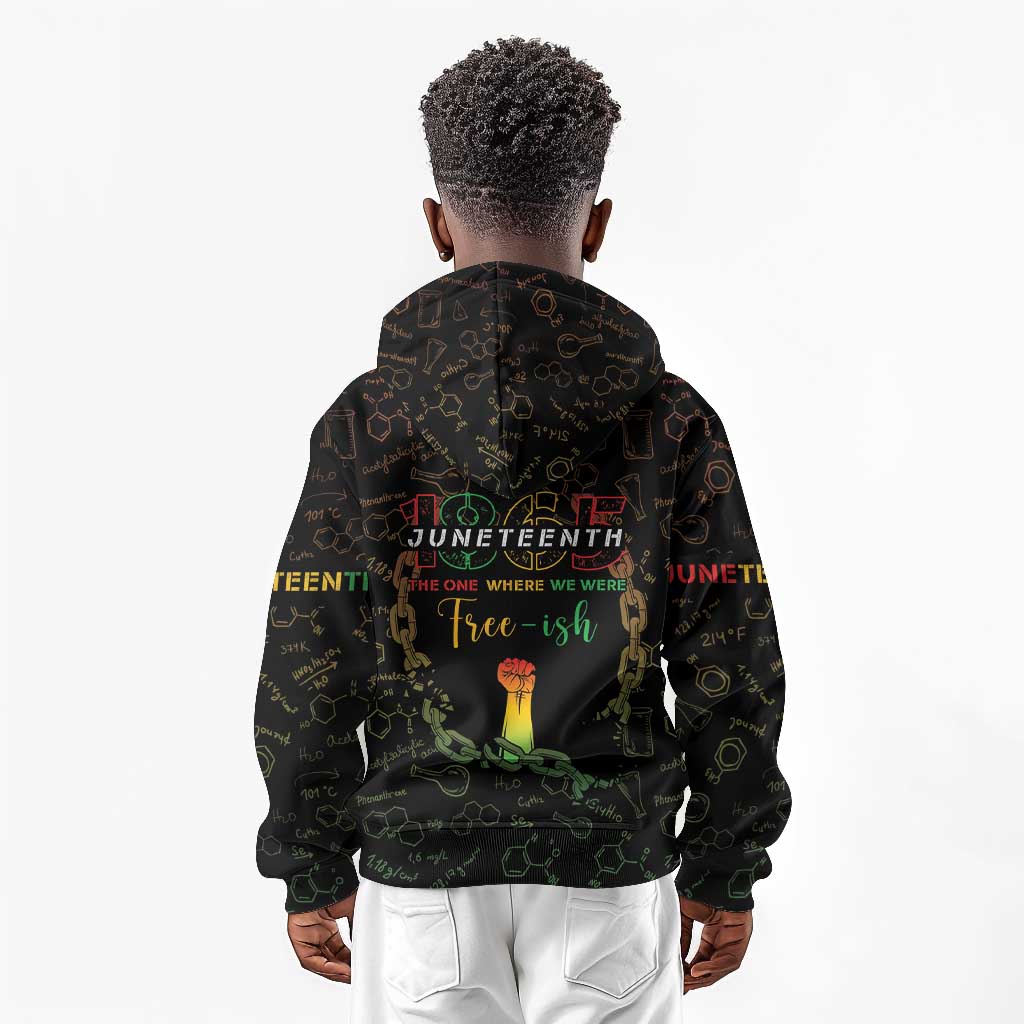 Juneteenth 1865 Kid Hoodie Unapologetically Black