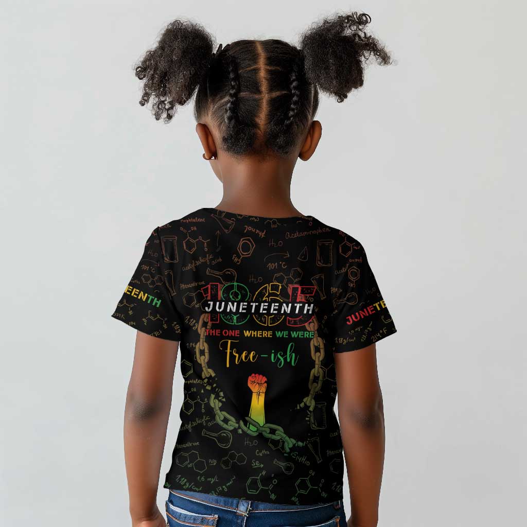 Juneteenth 1865 Kid T shirt Unapologetically Black