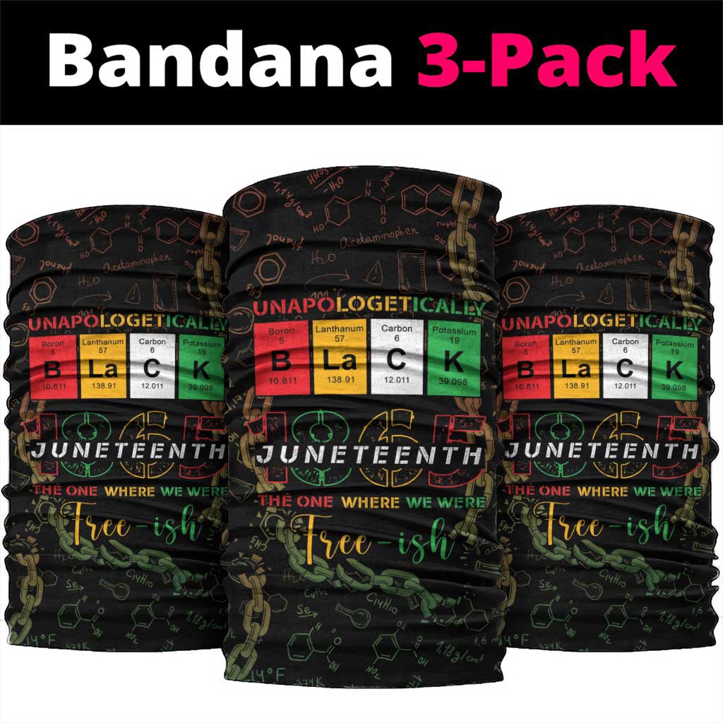 Juneteenth 1865 Neck Gaiter Unapologetically Black DT05