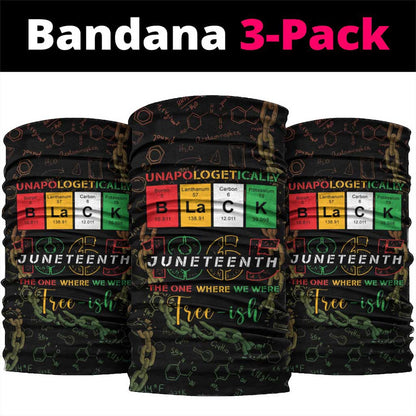 Juneteenth 1865 Neck Gaiter Unapologetically Black DT05