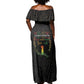 Juneteenth 1865 Off Shoulder Maxi Dress Unapologetically Black