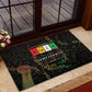 Juneteenth 1865 Rubber Doormat Unapologetically Black