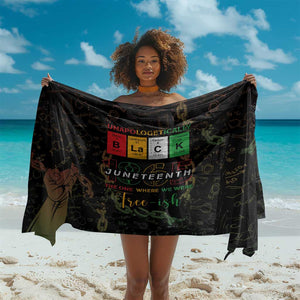 Juneteenth 1865 Sarong Unapologetically Black