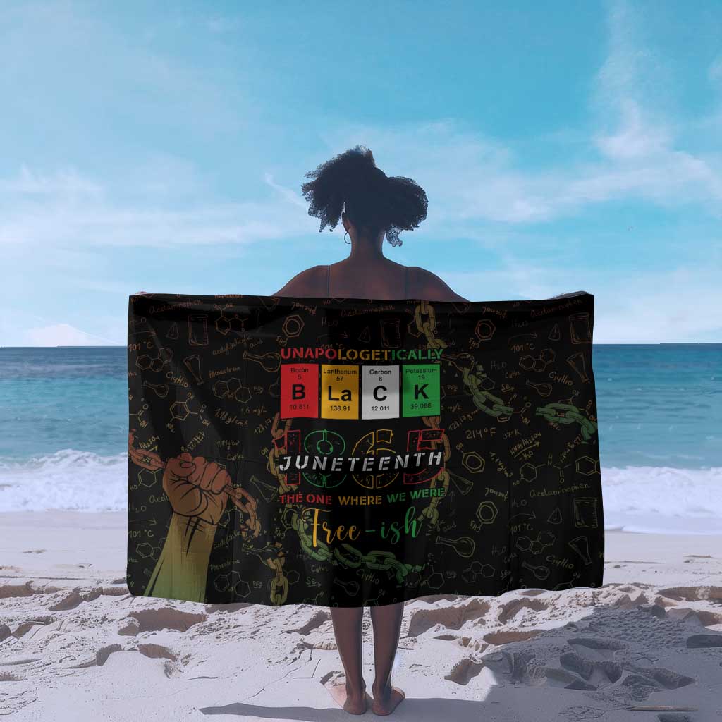 Juneteenth 1865 Sarong Unapologetically Black