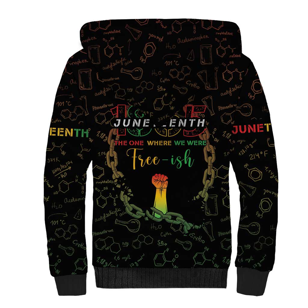Juneteenth 1865 Sherpa Hoodie Unapologetically Black