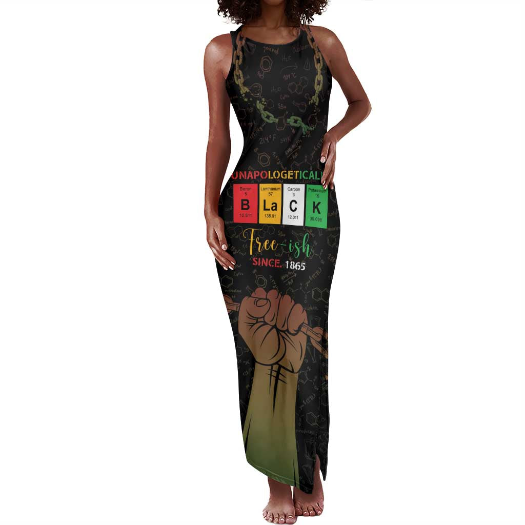 Juneteenth 1865 Tank Maxi Dress Unapologetically Black