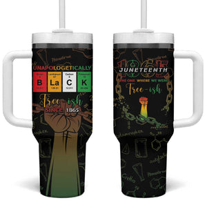 Juneteenth 1865 Tumbler With Handle Unapologetically Black