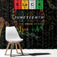 Juneteenth 1865 Window Curtain Unapologetically Black