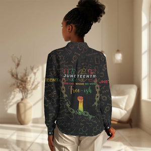 Juneteenth 1865 Women Casual Shirt Unapologetically Black