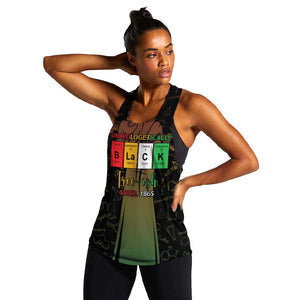 Juneteenth 1865 Women Racerback Tank Unapologetically Black