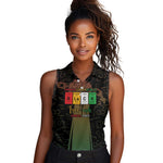 Juneteenth 1865 Women Sleeveless Polo Shirt Unapologetically Black
