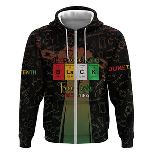 Juneteenth 1865 Zip Hoodie Unapologetically Black