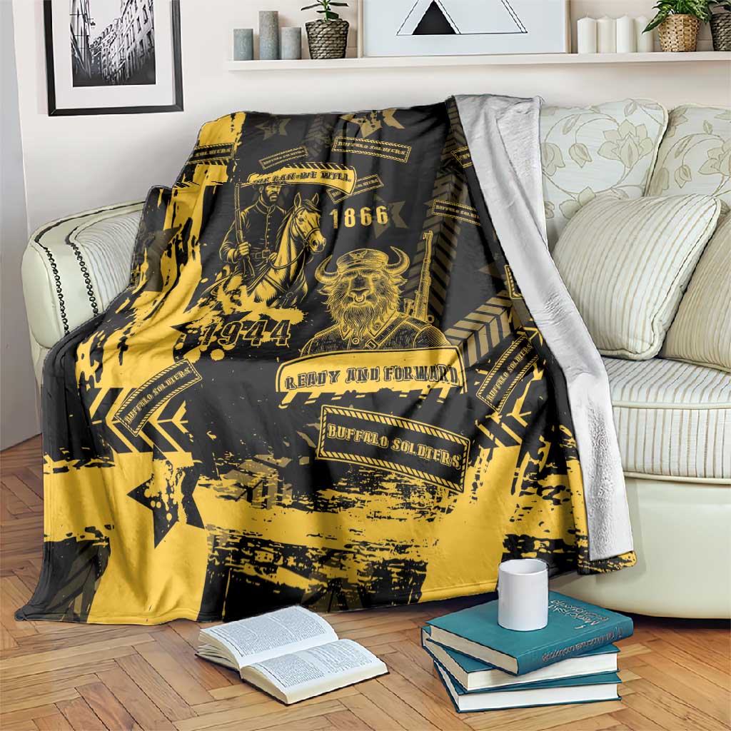 Buffalo Soldiers African American Blanket Military Urban Retro Style - African Pride