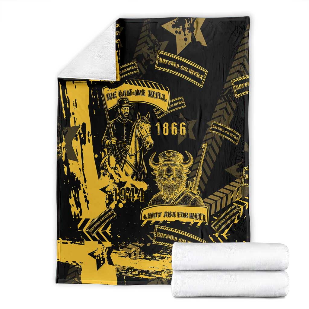 Buffalo Soldiers African American Blanket Military Urban Retro Style - African Pride