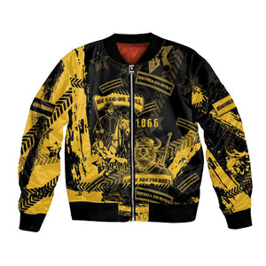 Buffalo Soldiers African American Bomber Jacket Military Urban Retro Style - African Pride