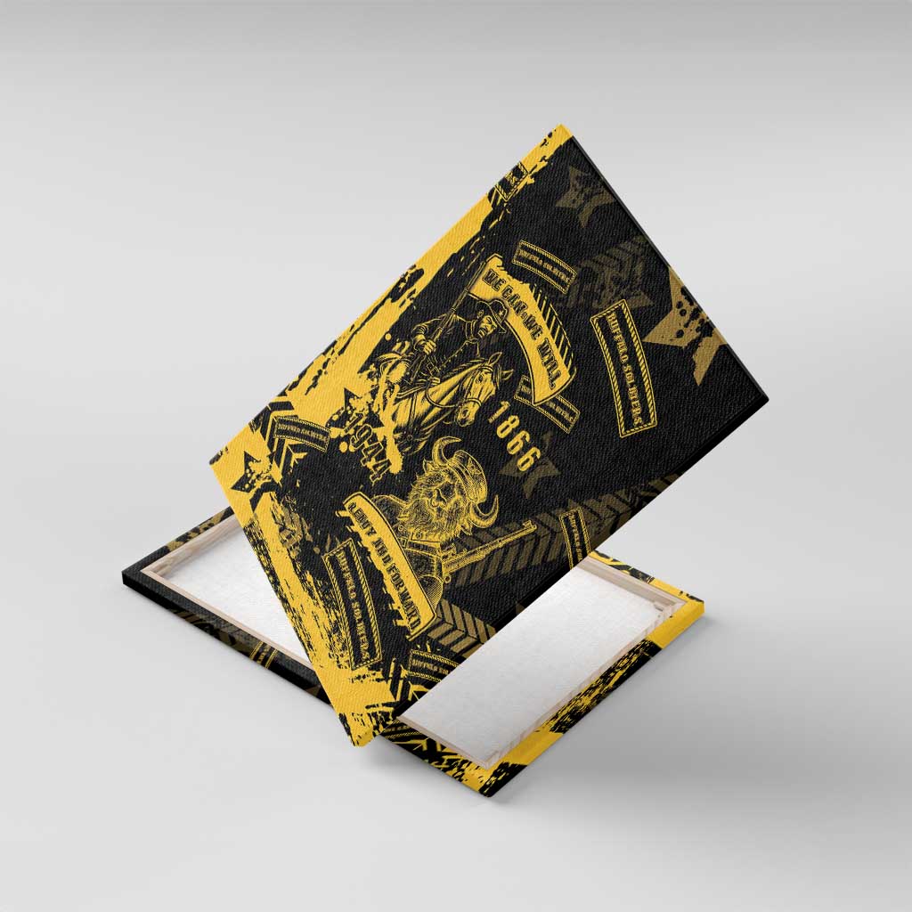 Buffalo Soldiers African American Canvas Wall Art Military Urban Retro Style - African Pride