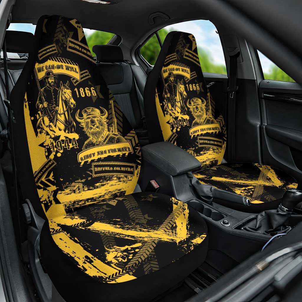 Buffalo Soldiers African American Car Seat Cover Military Urban Retro Style - African Pride