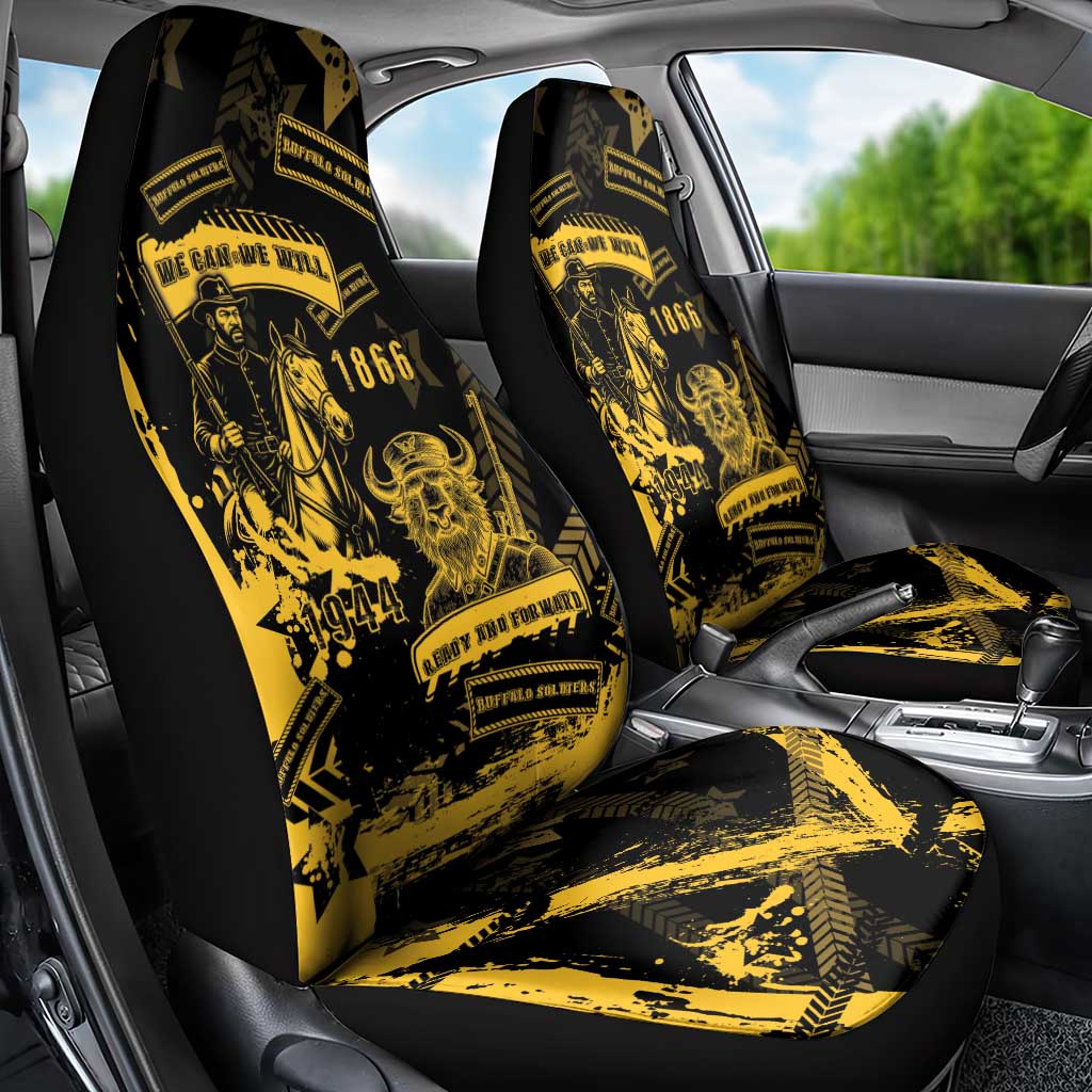 Buffalo Soldiers African American Car Seat Cover Military Urban Retro Style - African Pride