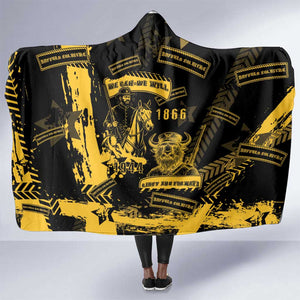 Buffalo Soldiers African American Hooded Blanket Military Urban Retro Style - African Pride
