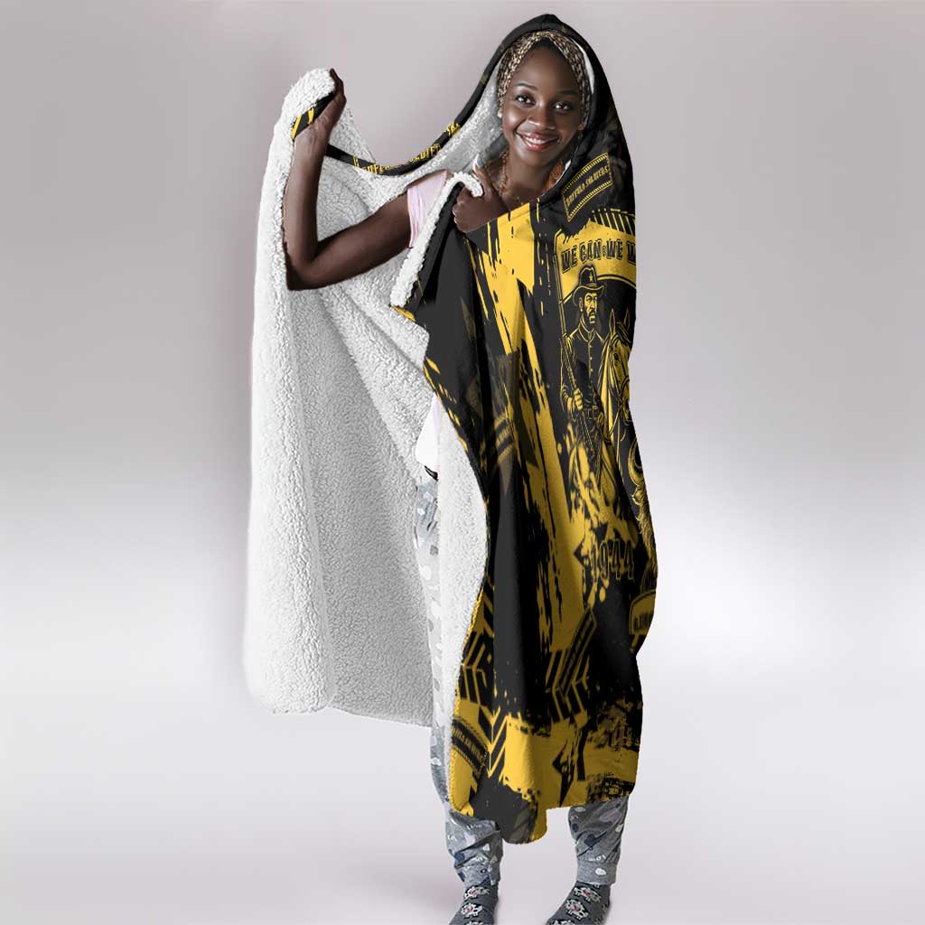 Buffalo Soldiers African American Hooded Blanket Military Urban Retro Style - African Pride