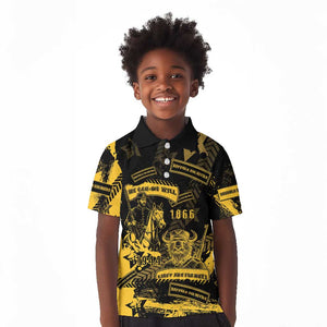 Buffalo Soldiers African American Kid Polo Shirt Military Urban Retro Style - African Pride