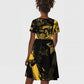 Buffalo Soldiers African American Kid Short Sleeve Dress Military Urban Retro Style - African Pride