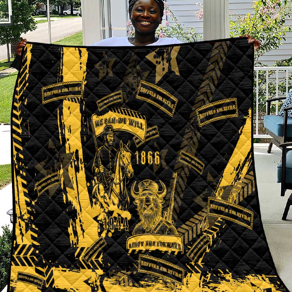 Buffalo Soldiers African American Quilt Military Urban Retro Style - African Pride