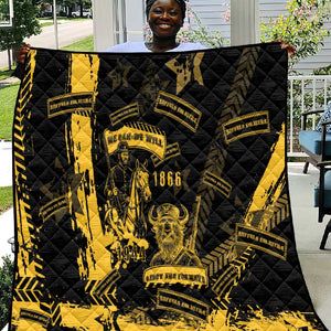 Buffalo Soldiers African American Quilt Military Urban Retro Style - African Pride
