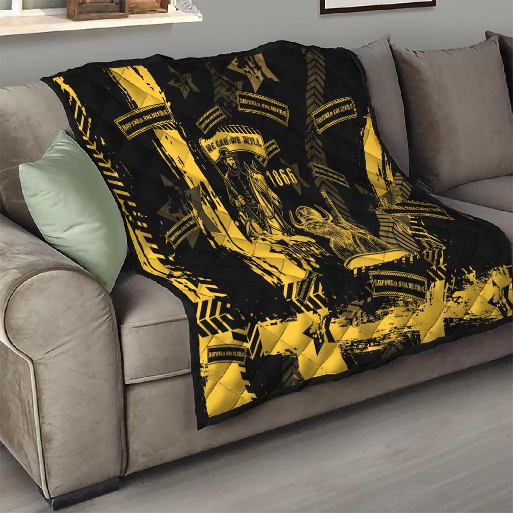 Buffalo Soldiers African American Quilt Military Urban Retro Style - African Pride