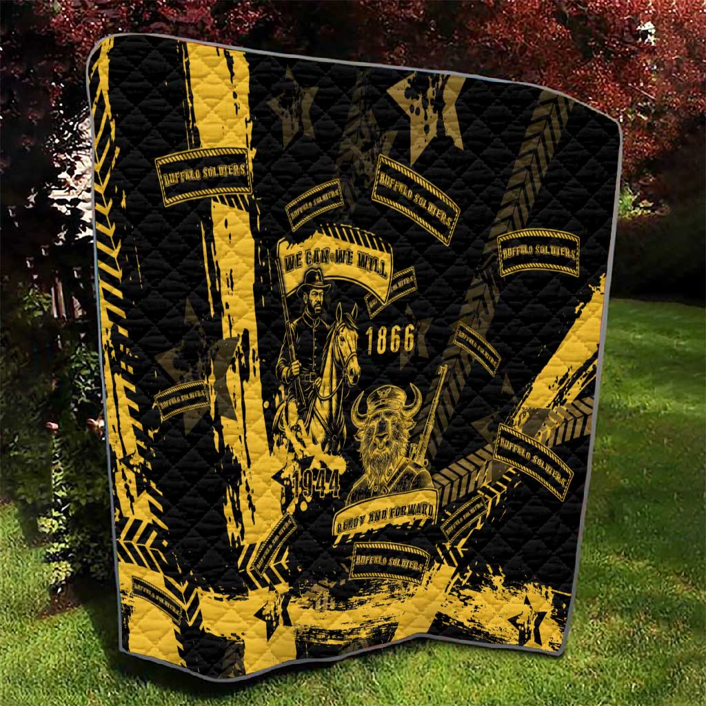 Buffalo Soldiers African American Quilt Military Urban Retro Style - African Pride
