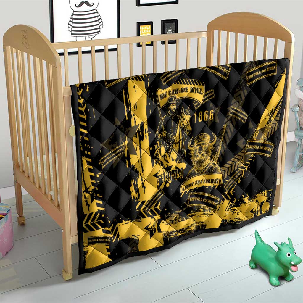 Buffalo Soldiers African American Quilt Military Urban Retro Style - African Pride