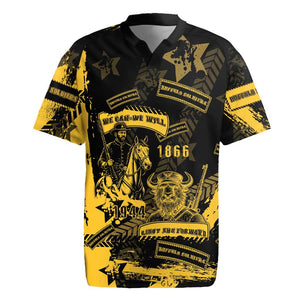 Buffalo Soldiers African American Rugby Jersey Military Urban Retro Style - African Pride