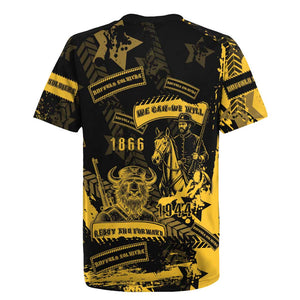 Buffalo Soldiers African American Rugby Jersey Military Urban Retro Style - African Pride