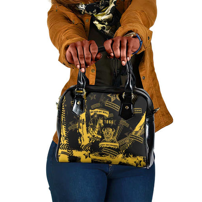 Buffalo Soldiers African American Shoulder Handbag Military Urban Retro Style - African Pride