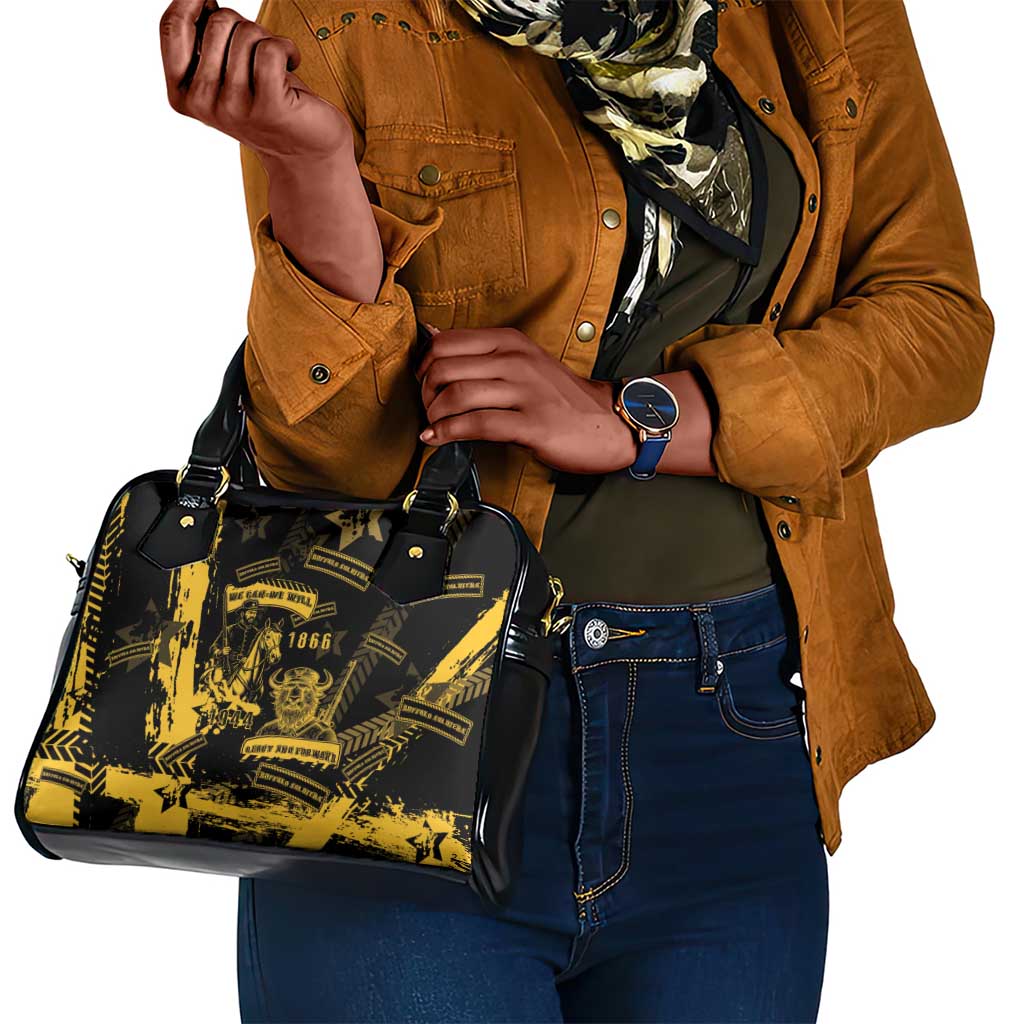Buffalo Soldiers African American Shoulder Handbag Military Urban Retro Style - African Pride