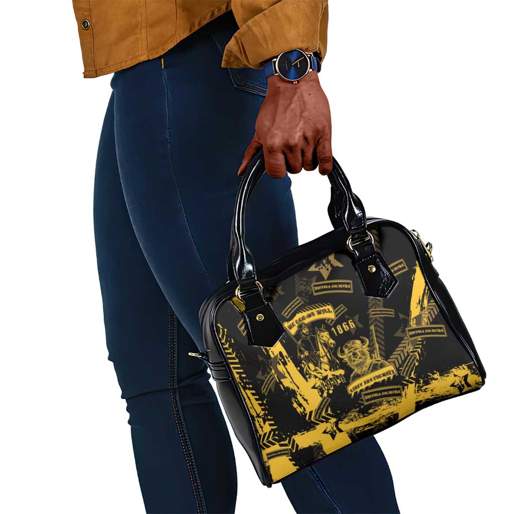 Buffalo Soldiers African American Shoulder Handbag Military Urban Retro Style - African Pride
