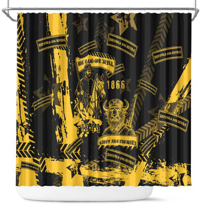Buffalo Soldiers African American Shower Curtain Military Urban Retro Style - African Pride