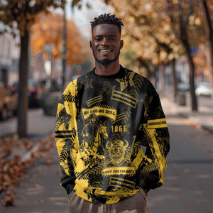 Buffalo Soldiers African American Sweatshirt Military Urban Retro Style - African Pride