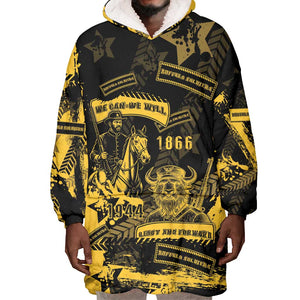 Buffalo Soldiers African American Wearable Blanket Hoodie Military Urban Retro Style - African Pride