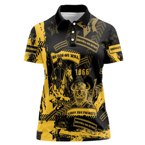Buffalo Soldiers African American Women Polo Shirt Military Urban Retro Style - African Pride
