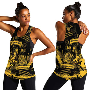 Buffalo Soldiers African American Women Racerback Tank Military Urban Retro Style - African Pride