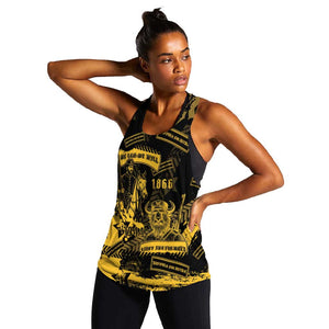 Buffalo Soldiers African American Women Racerback Tank Military Urban Retro Style - African Pride