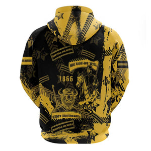 Buffalo Soldiers African American Zip Hoodie Military Urban Retro Style - African Pride