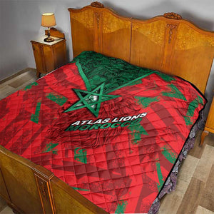Morocco Football Quilt Pentagram Red Lion African